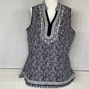 St John's Bay 100% cotton sleeveless top Sz L